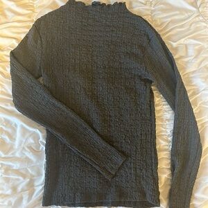 Zara textured long sleeve top